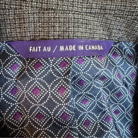 Ted Baker London Ralph CT Gray Wool Blend Blazer Size 40R 41555 - Picture 8 of 10